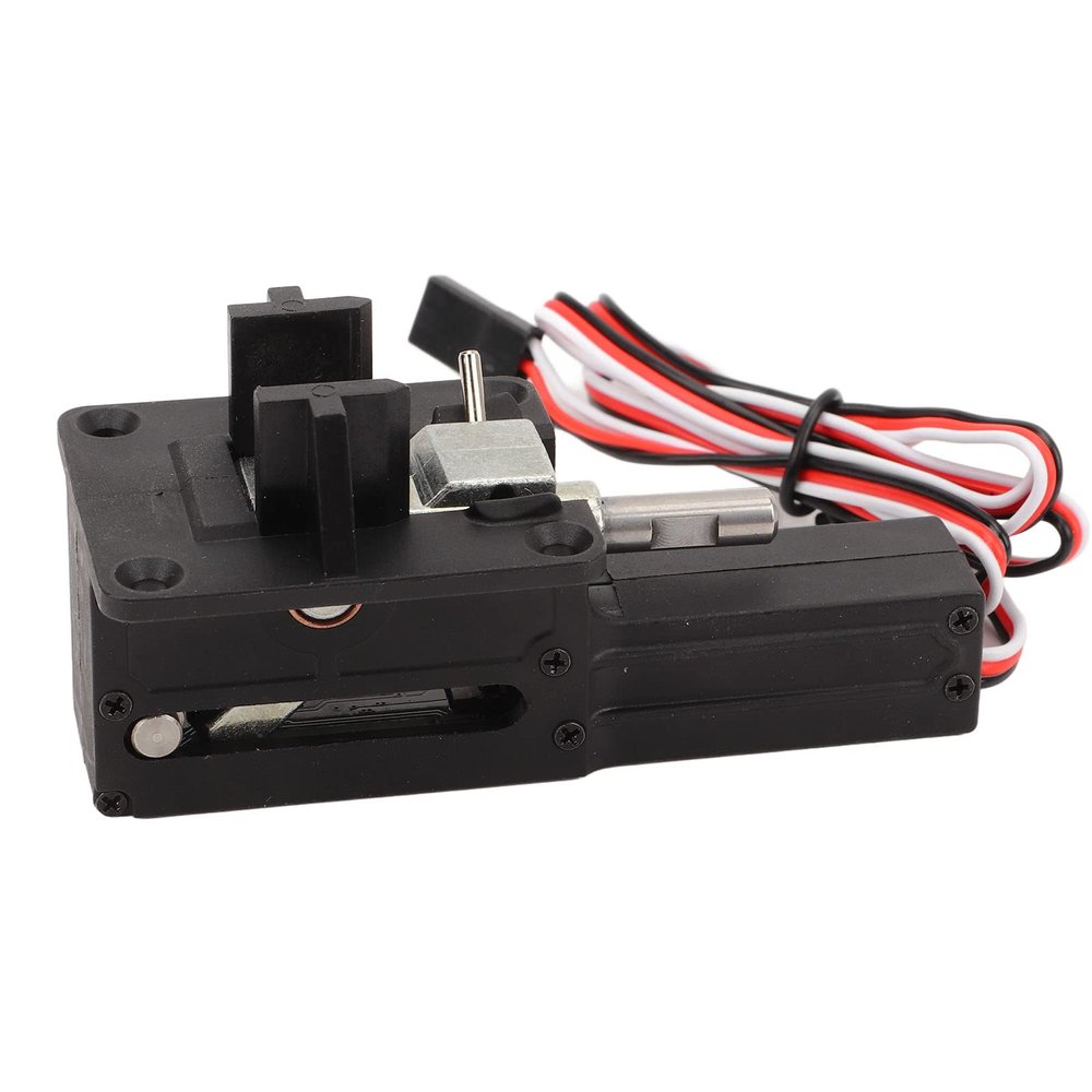 Qiilu Retractable Landing Gear for RC Airplane 90 Degree Aluminum Steering Gear Black - RC Landing Alloy