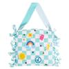 Fun Express 16 1/2" x 16 1/2" DIY Checkerboard Fleece Tied Crossbody Bag Craft Kit - Makes 1 view 1