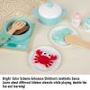 SPYMINNPOO Wooden Play Cooking Set, Pretends Play Kitchen Accessories Toys Set for Kids with Pans Plates for Girls Boys Birthday view 4
