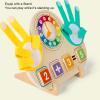SPYMINNPOO Number Blocks Toys, Math Manipulatives with Clock Number Blocks Finger Educational Preschool Learning Toys for Kids Toddlers view 3