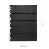 HEALSOPTHY Loose-Leaf Stamp Collection Insert Black Background 9-Hole Double-Sided Stamp Storage Holder for Collectors Standard Size 10pcs Set Card Storage view 2