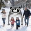 Animal Winter Hats for Kids | Cartoon Soft Cute Warm Caps with Ear Straps - Cartoon Animal Hat | for Picnics Hikes New Year Daily Indoor Outdoor Thanksgiving Holiday Birthday Offices Home Vacation view 3