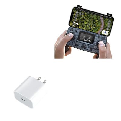 BoxWave Charger Compatible with Exo X7 Ranger Plus (2024) Remote Controller - PD GAN miniCube (30W), 30W Tiny PD GAN Type-C Wall Charger - Winter White