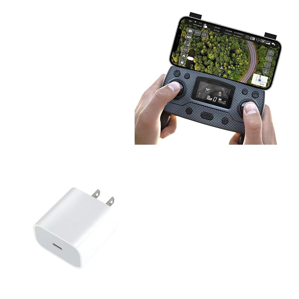 BoxWave Charger Compatible with Exo X7 Ranger Plus (2024) Remote Controller - PD GAN miniCube (30W), 30W Tiny PD GAN Type-C Wall Charger - Winter White