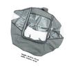 VANZACK Windproof Stroller Cover Rain Shield Spittle-Proof Grey Weather Protection for Outdoor Use Universal Fit Stroller Accessory view 2