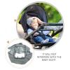 VANZACK Windproof Stroller Cover Rain Shield Spittle-Proof Grey Weather Protection for Outdoor Use Universal Fit Stroller Accessory view 3