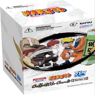 KAYOU Naruto Smriti Collectible Card, Chapter Jin English Series 2, Display Box, 12 Blister Packs with Promo Card