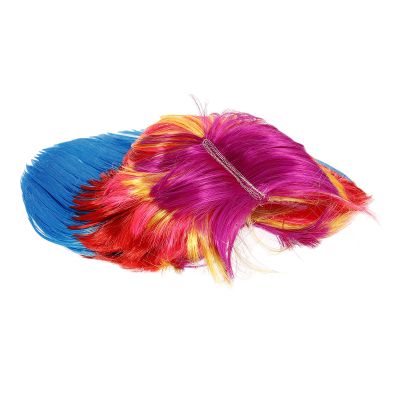Kisangel Punk Wig for Men Masquerade Cosplay Fake Hair Blue Spike Party Accessory Halloween Dress-Up Prop Random Color Random Color