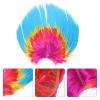 Kisangel Punk Wig for Men Masquerade Cosplay Fake Hair Blue Spike Party Accessory Halloween Dress-Up Prop Random Color Random Color view 3