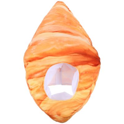 Abaodam Plush Croissant Cosplay Headgear Cartoon Hat Party Decorative Festival Headwear for Adults and Photo Prop