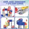 Electric Train Set for Kids, Flexible 3D Cube Track STEM Magnetic Toy view 3