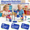 Electric Train Set for Kids, Flexible 3D Cube Track STEM Magnetic Toy view 4
