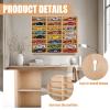 1/24 Scale Diecast Display Case Wooden 29x24Inch for 1:24 Diecast Toy Model Cars 24 Space Hot Wheels Storage Showcase Wall Mount/Desktop Car Display Case Model Car Display Organizer for Car Storage view 3