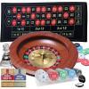 12 Roulette Wheel Game Set, Roulette Table and Wheel,12 Wood Roulette Wheel, 47 x 24 Rubber Roulette Mat, 100PCSRoulette Chips Dealer Button 2 Decks of Poker, Casino Games Night Party for Adult view 1
