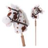 Linzy Toys 35.5" Plush Stick Horse - Funny Hobby Horse with Pony Sound, Soft Realistic Mane & Durable Leather Reins, Pretend Play Riding Toy for Boys & Girls Ages 3+ (Spotted) view 1