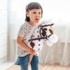 Linzy Toys 35.5" Plush Stick Horse - Funny Hobby Horse with Pony Sound, Soft Realistic Mane & Durable Leather Reins, Pretend Play Riding Toy for Boys & Girls Ages 3+ (Spotted) view 4