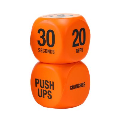 1 Pair Fitness Exercise Dice,Workout Dice Game Training Includes Push Ups, Squats,Jumping Jacks,Crunches & Wildcard