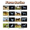 16 Animal X-Ray Set, Educational Science Kit for Kids to Explore Bone Structures for Lightstand Accessories, Light and Shadow Areas (Farm Collection) view 2