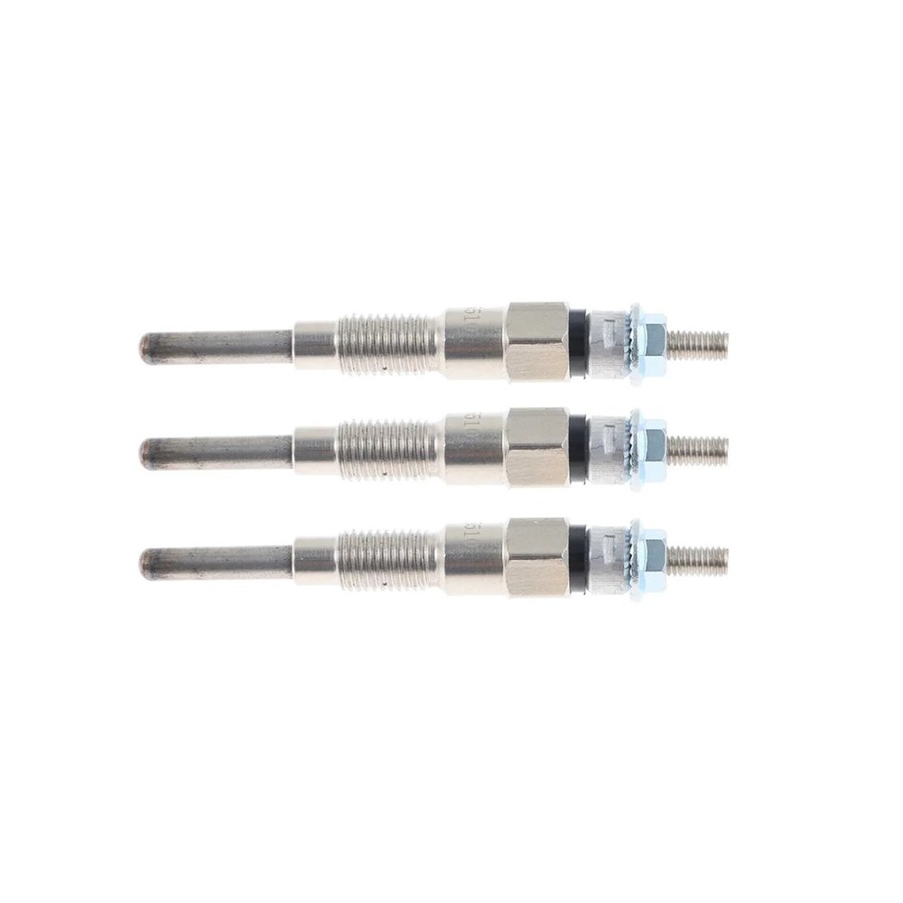 3PCS Engine Heater Glow Plugs 8Mm Fit for Kubota Tractor B21 B1700D B1700E Part Number 16851-65512 16851-65510