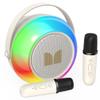 Monster Mini Karaoke Machine for Kids Adults, Portable Bluetooth Speakers with 2 Wireless Microphones and Lights, Christmas Birthday Gifts Toys for Girls Boys 4, 5, 6, 7, 8, 9, 10, 12+ Toddler view 1