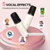 Monster Mini Karaoke Machine for Kids Adults, Portable Bluetooth Speakers with 2 Wireless Microphones and Lights, Christmas Birthday Gifts Toys for Girls Boys 4, 5, 6, 7, 8, 9, 10, 12+ Toddler view 4
