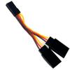 6 Sets of servo Y-Splitter Cables, 1 Female to 2 Male JR/Futaba Type Extension Harness Leads for RC Model Cars Airplanes Helicopters Drones Boat Extensions view 2