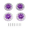 RC Repairs Models For MJX For Rlaarlo For Wltoys For MN 1/12 1/14 1/16 4PCS Metal Brake Disc Wheel Rim Box Metal Hex Adapter 12mm GT Flat Run Climbing RC(Purple) view 1