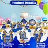 10 Pcs Retirement Party Decorations, Blue Gold Retirement Table Honeycomb Centerpieces Happy Retirement Table Topper for Men Women Happy Retirement Decorations for Party Supplies view 4