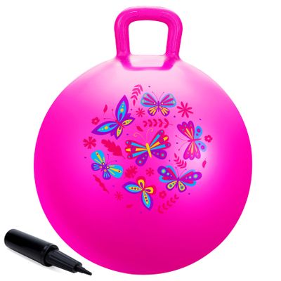 Upper Rider Kids Hopper Ball for Age 4-8, Toddler Bouncy Ball with Handle for 4 5 6 7 8 Years Old, 20" Hopping Ball for Indoor Outdoor Ativities Toy Gift