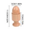 Early Childhood Education Toys  Beech Wood Rattles Set | Wooden Maracas Cube Egg Round Cup Learning Aids | Sensory Development Teaching Tools for Infants Ages 0 to 3 Home view 4