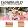 Early Childhood Education Toys  Beech Wood Rattles Set | Wooden Maracas Cube Egg Round Cup Learning Aids | Sensory Development Teaching Tools for Infants Ages 0 to 3 Home view 2