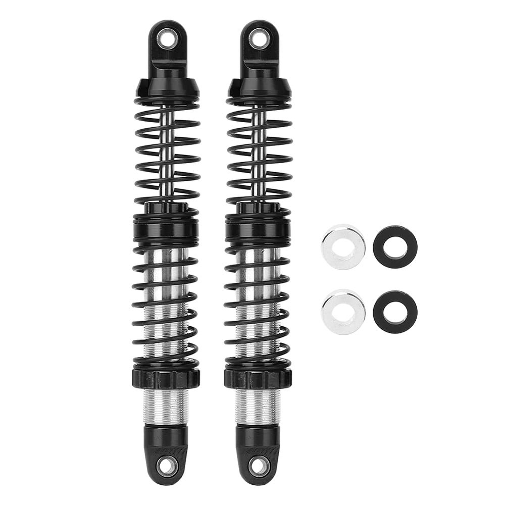 102mm Double Spring Shock Struts Damper High Precision Aluminum Alloy Material for -4 RC Car Model Blue Black (Black B8260SBL)