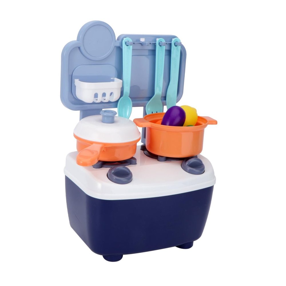 HEANUJJ 18pcs Kitchen Set for Boys and, Interactive Cooking Utensil Playset with Simulation Kitchenware, Creative Pretend Play for Home Cooking and Educational Fun