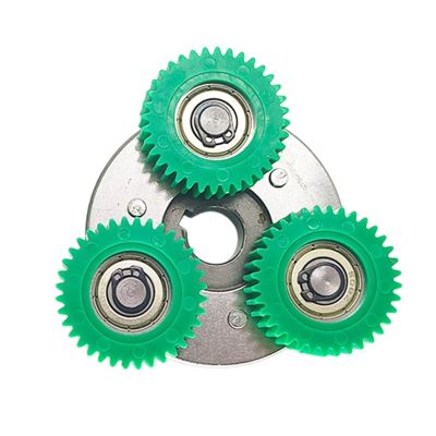 36T Nylon Gear with Bearing and 88mm Clutch Durable Nylon 36 Tooth Motor Gear Clutch Equipment Tool Suitable for Electric Fat Tire Bike, Retro Bike(Green,Gear Clutch -Right)