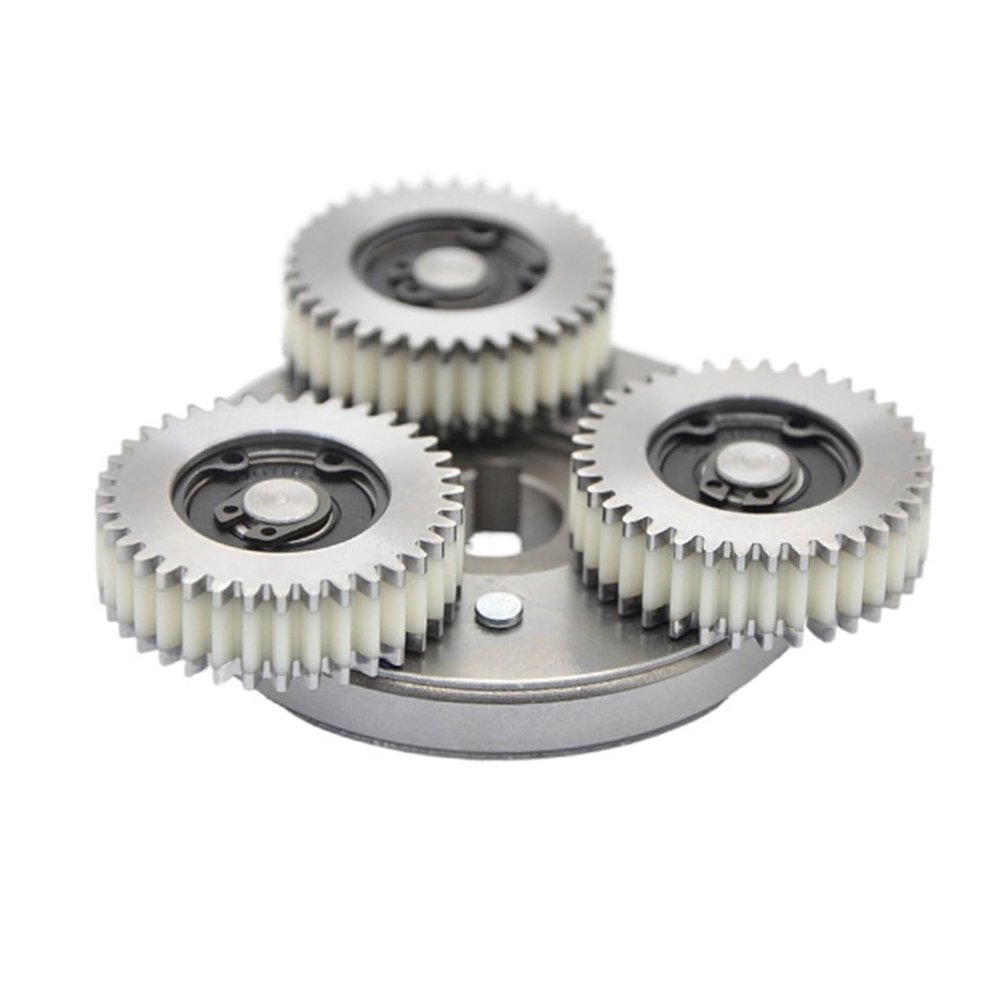 36T Nylon Gear with Bearing and 88mm Clutch Durable Nylon 36 Tooth Motor Gear Clutch Equipment Tool Suitable for Electric Fat Tire Bike, Retro Bike(Mixing,Gear Clutch -Right)