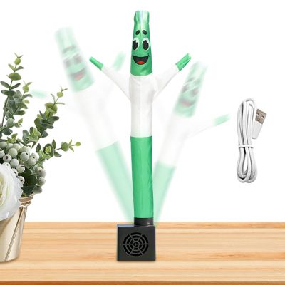Mini Wacky Waving Inflatable Tube Guy with Blower, Funny Mini Inflatable Tube Man Decoration, Desktop Small Blow Up Man with Blower, Fun Decoration for Home, Office and Shop, 19.7inch