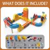 Electric Magnetic Train Track Set3D Anti-Gravity DIY Race Car Track167 Pcs Car TrackEducational STEM Learning ToysBirthday Gift, Ideal Gift (110 PCS) view 2