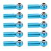 ALUMINIUM ALLOY M4 POSITIVE AND NEGATIVE THREAD TIE PUSH LINK ROD JOINT STURDY AND DURABLE GOOD PERFORMANCE 1/10 MODEL RC CAR (Blue) view 1