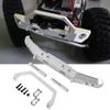 Aluminium Alloy RC Front Bumper Guard Spare Upgrade Parts Accessories for RGT 1/10 Truck Overland Rock Cruiser EX86100 Black Silver Lightweight Durable (Silver B-R86025S) view 4