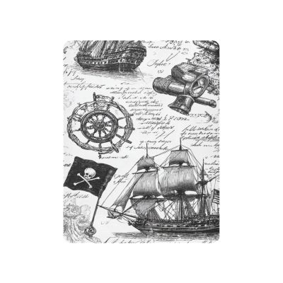 QwThum Pirate Skull Flags Sailing Ships Crib Sheets Standard Crib Toddler Mattresses Cover Fitted Baby Bed Sheet Breathable Crib Mattress Sheet for Girls Boys 39''x27''x9''