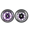 DashRC 1.3 Beadlock Wheels, Aluminum Alloy Adjustable Negative Offset Rims for 1/18 1/24 RC Micro Crawlers Ascent18 TRX4M SCX24 FCX24 Upgrades Parts, 4PCS view 2