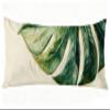 Long Body Pillow for Adults 16x47 Inch, Leaves Bed Pillows Monstera Double Sided Print Linen Throw Pillows Covers, for Side Sleeping Pregnant Pillow with Zipper for Home Bed Living Room Decor J0-779 view 1