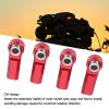 4 Pcs RC Link Rod End M4 Thread CW 7mm, High Strength Alloy Ball Joint Head, Compatible with 1/10 Model Car, Upgrade Steering and Suspension System for Enhanced Control and Respons (Red) view 2
