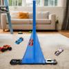 15 Ft Flexible Race Car Track Compatible with Diecast 1/64th Cars,with 8 Small Racecars and 8 Suction CupsThe Construction of This Classic Long Rolls Up Portable Racetrack Requires Adults view 4