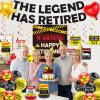 31PCS Retirement Party Decorations for Men Women, Happy Retirement Decorations Set with Retirement Banner Door Cover Balloons Hanging Swirls Cake Topper Table Centerpieces for Retired Party Supplies view 2