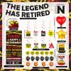31PCS Retirement Party Decorations for Men Women, Happy Retirement Decorations Set with Retirement Banner Door Cover Balloons Hanging Swirls Cake Topper Table Centerpieces for Retired Party Supplies view 4