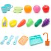 Dish Wash Toy Kitchen Playhouse Role-Playing Sink Dishwasher Playing with Running Water Sink Toy for Toddler view 3