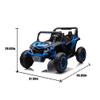 24V 2-in-1 Ride On Car for Kids w/Parent Remote Control,3 Speed Adjustable,2 Seater Electric Car Trunk Ride on Toys Car for 3+ Years,Power Wheels,Music,Bluetooth,LED, Gift for Boys & Girls (Blue) view 2