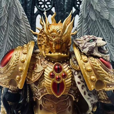 BEERISE WH Parts Helmet 06 Accessories BA - Sanguinius Primarch - PVC Soft Rubber Model Accessories Applicable to JOYTOY Products - Age 15 +