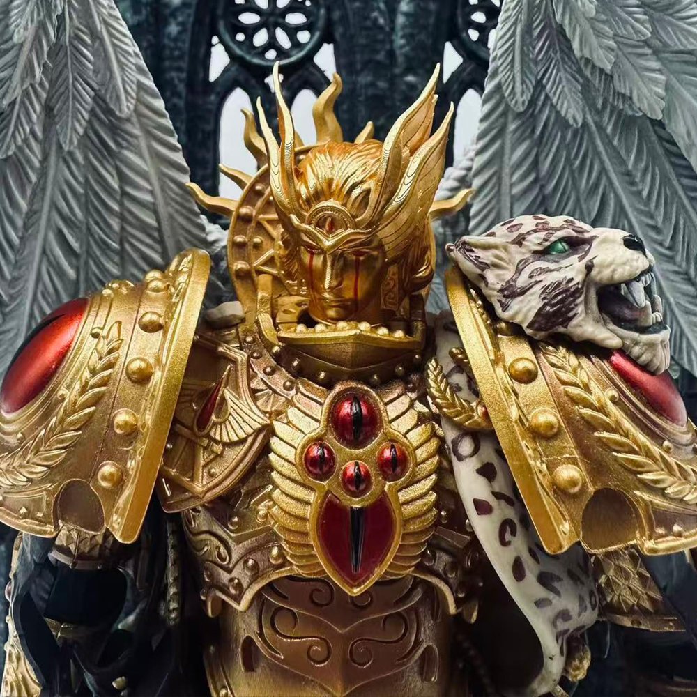BEERISE WH Parts Helmet 06 Accessories BA - Sanguinius Primarch - PVC Soft Rubber Model Accessories Applicable to JOYTOY Products - Age 15 +